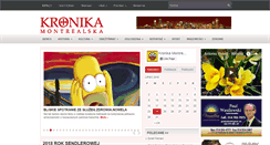 Desktop Screenshot of kronikamontrealska.com
