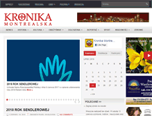 Tablet Screenshot of kronikamontrealska.com
